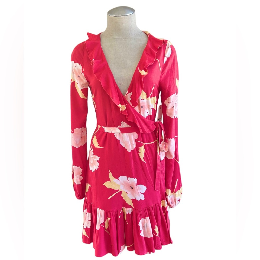 Billabong Floral Ruff Girls Club Mini Dress Size Small